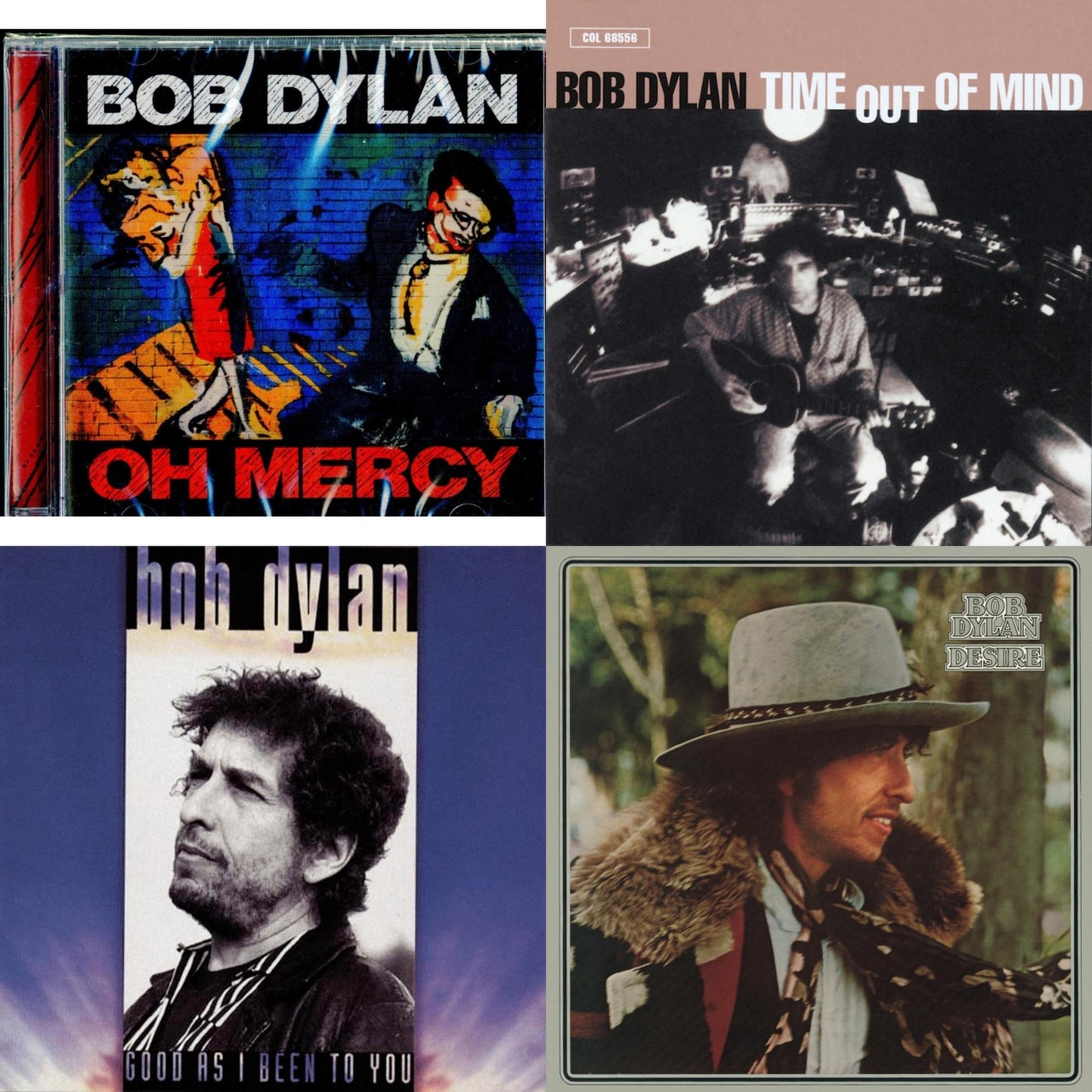 Bob Dylan - Time Out Of Mind & Oh Mercy & Desire & Good As I Been To You - CD Bundle