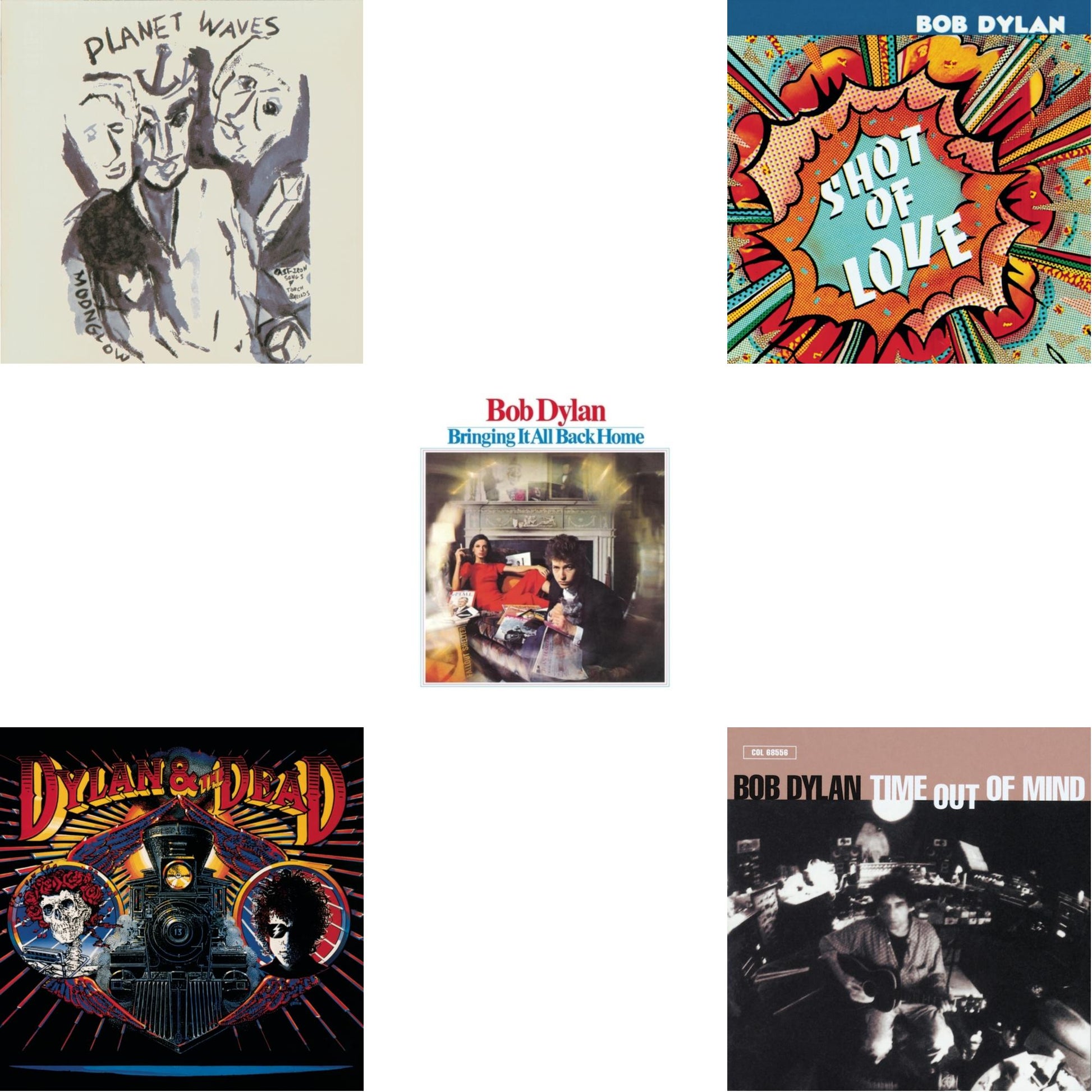 Bob Dylan - Time Out Of Mind & Bringing It All Back Home & Shot Of Love & Planet Waves & Dylan & The Dead - CD Bundle