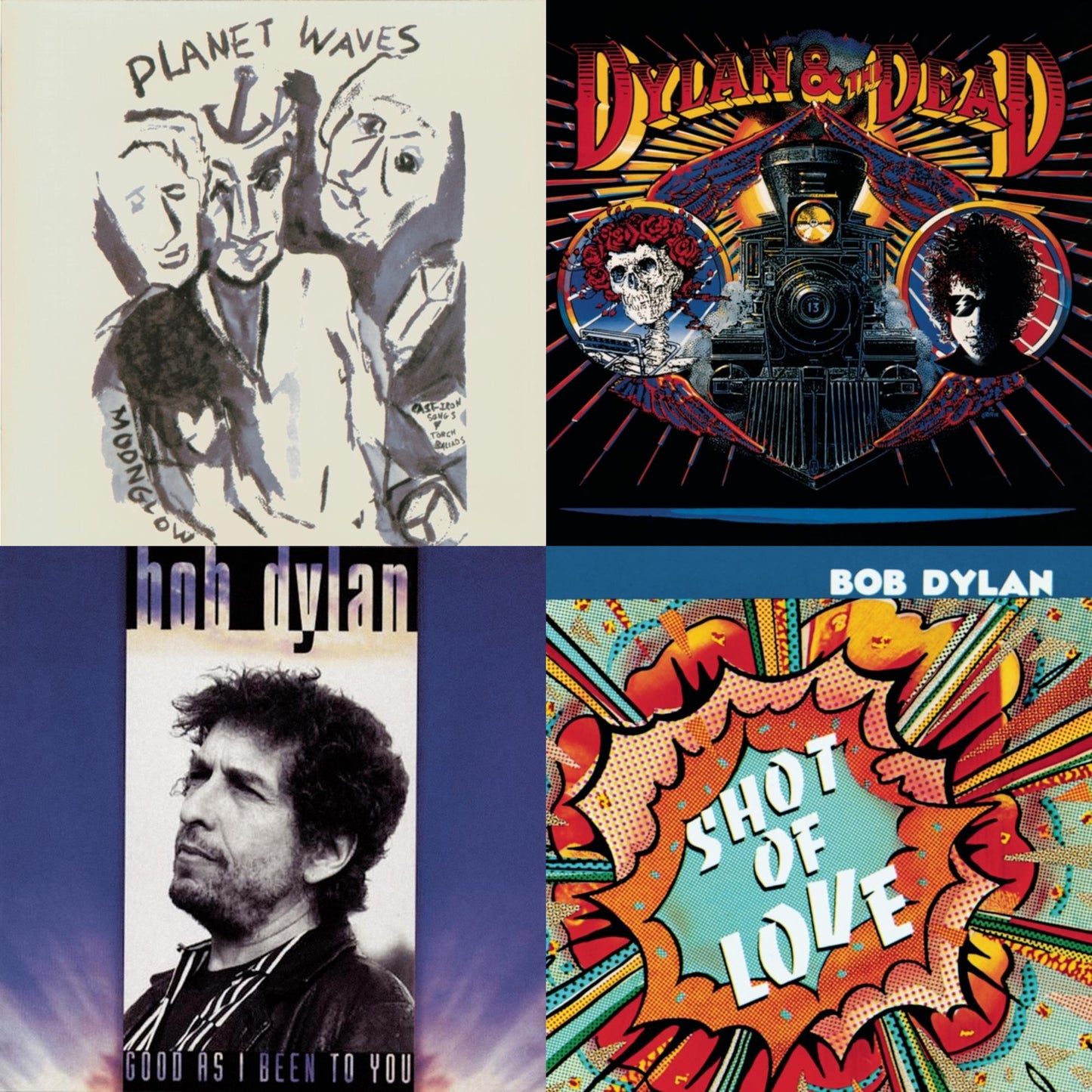 Bob Dylan - Shot Of Love & Good As I Been To You & Planet Waves & Dylan & The Dead - CD Bundle