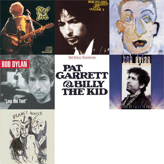Bob Dylan - Pat Garrett & Billy The Kid & Good As I Been To You & Real Live & Greatest Hits Vol.3 & Planet Waves & Self Portrait & Love & Theft - CD Bundle