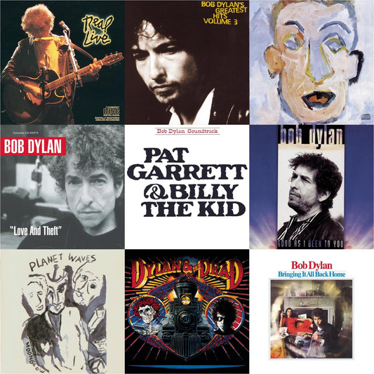 Bob Dylan - Bringing It All Back Home & Pat Garrett & Billy The Kid & Good As I Been To You & Real Live & Greatest Hits Vol.3 & Planet Waves & Self Portrait & Dylan & The Dead & Love & Theft - CD Bundle