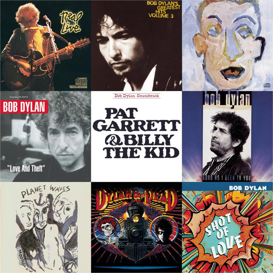 Bob Dylan - Shot Of Love & Pat Garrett & Billy The Kid & Good As I Been To You & Real Live & Greatest Hits Vol.3 & Planet Waves & Self Portrait & Dylan & The Dead & Love & Theft - CD Bundle