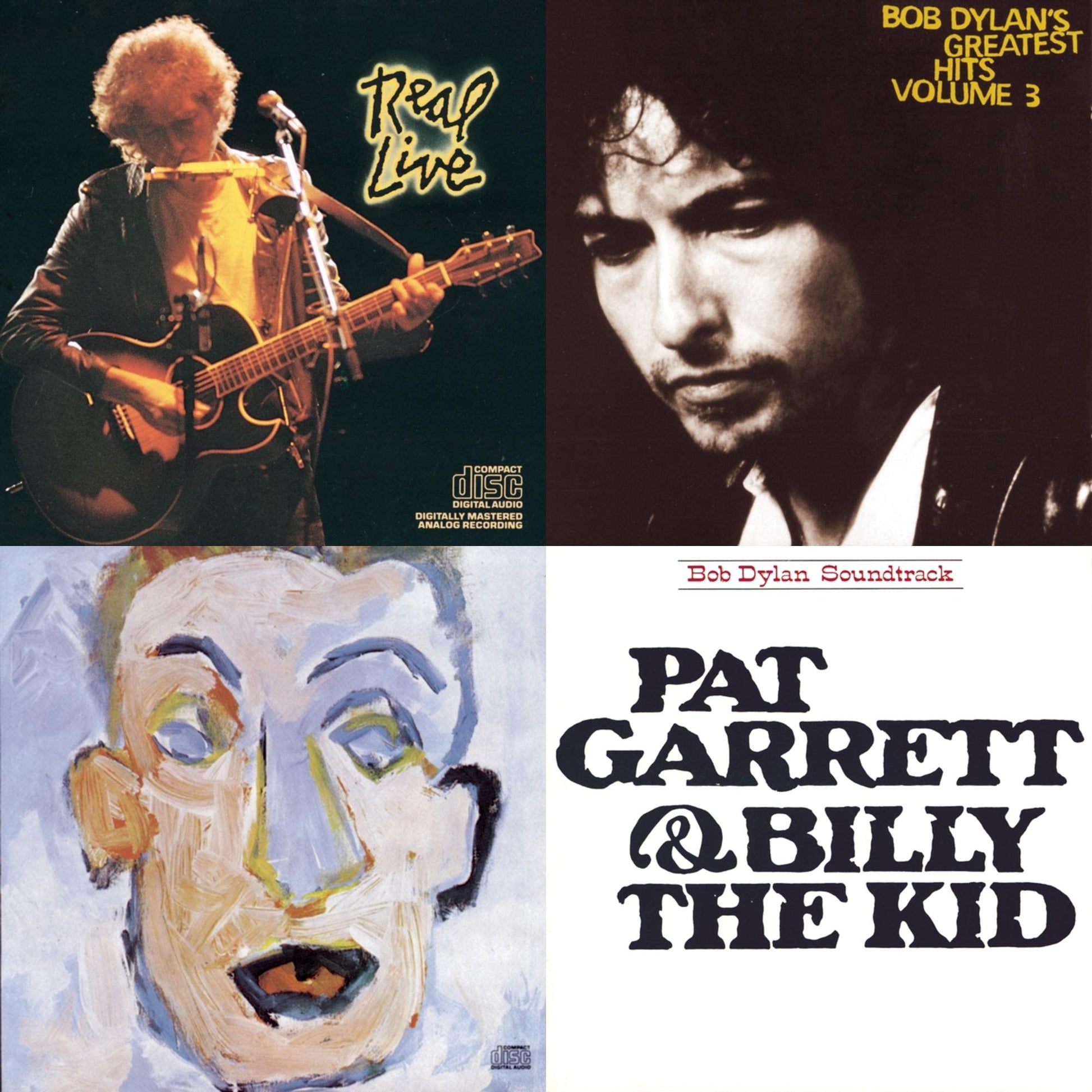 Bob Dylan - Pat Garrett & Billy The Kid & Real Live & Greatest Hits Vol.3 & Self Portrait - CD Bundle