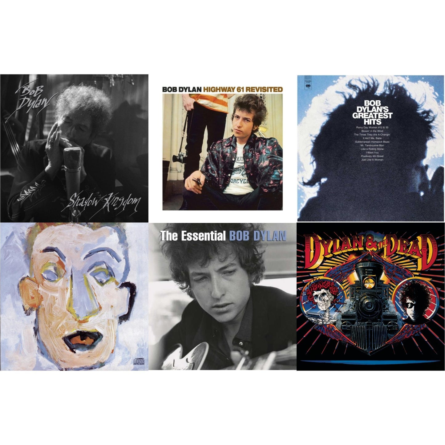 Bob Dylan - Greatest Hits Vol.1 & Shadow Kingdom & Highway 61 Revisited & Self Portrait & Dylan & The Dead & Essential Bob Dylan - CD Bundle