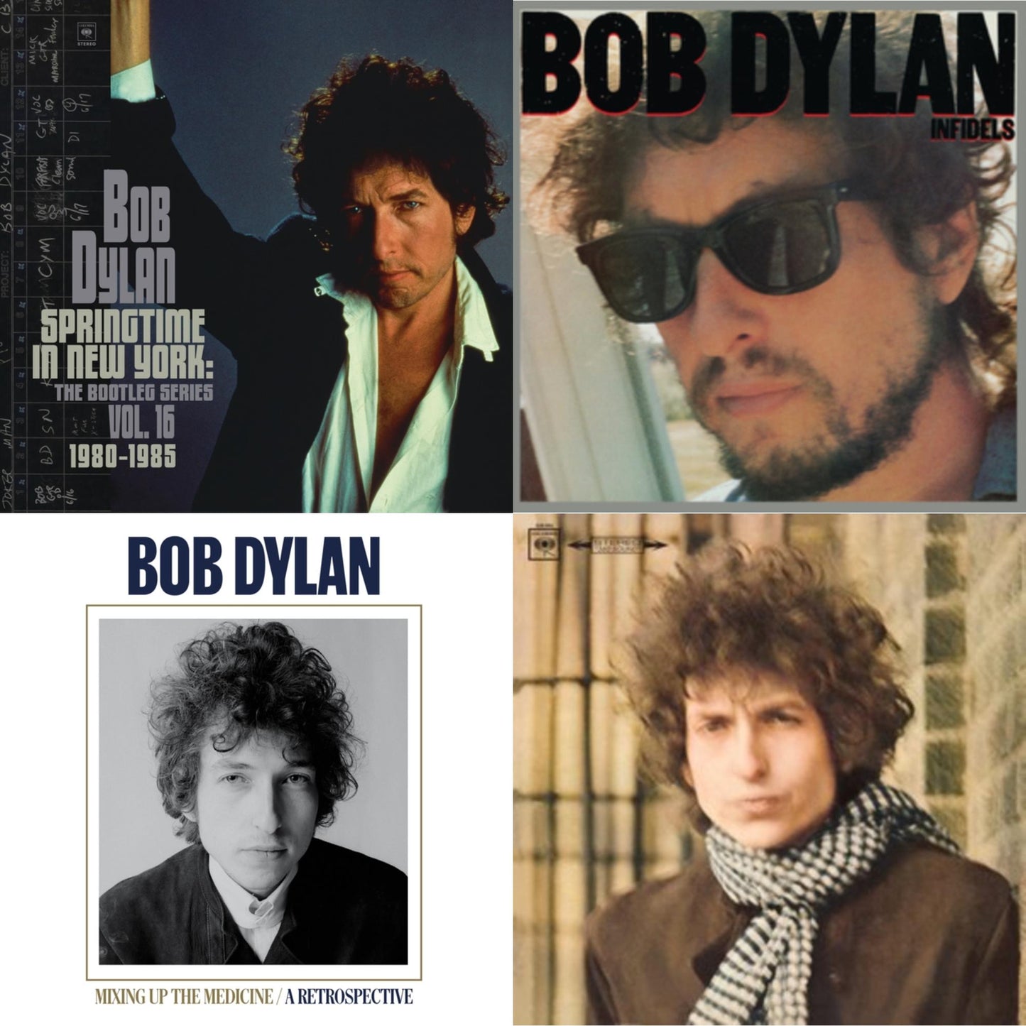 Bob Dylan - Infidels (150G/Dl Insert) & Springtime In New York: The Bootleg Series Vol. 16 (1980-1985) (2LP) & Blonde On Blonde & Mixing Up The Medicine
