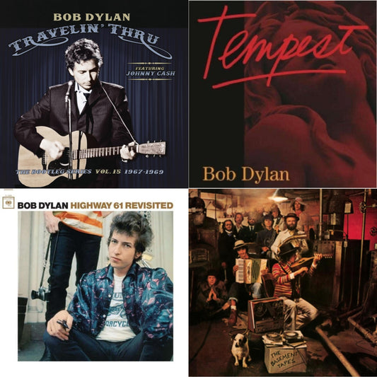 Bob Dylan - Traveling Thru Ft Johnny Cash: Bootleg Series Vol. 15 (3LP) & Tempest (2LP/CD/180G/Gatefold) & Highway 61 Revisited & Basement Tapes