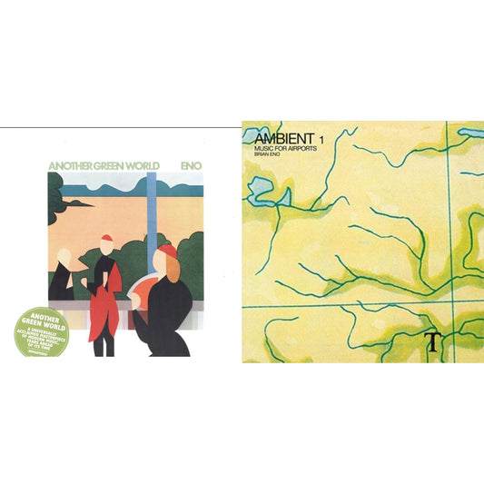 Brian Eno - Another Green World (140G/2017 Master) & Ambient 1: Music For Airports - LP Vinyl Bundle
