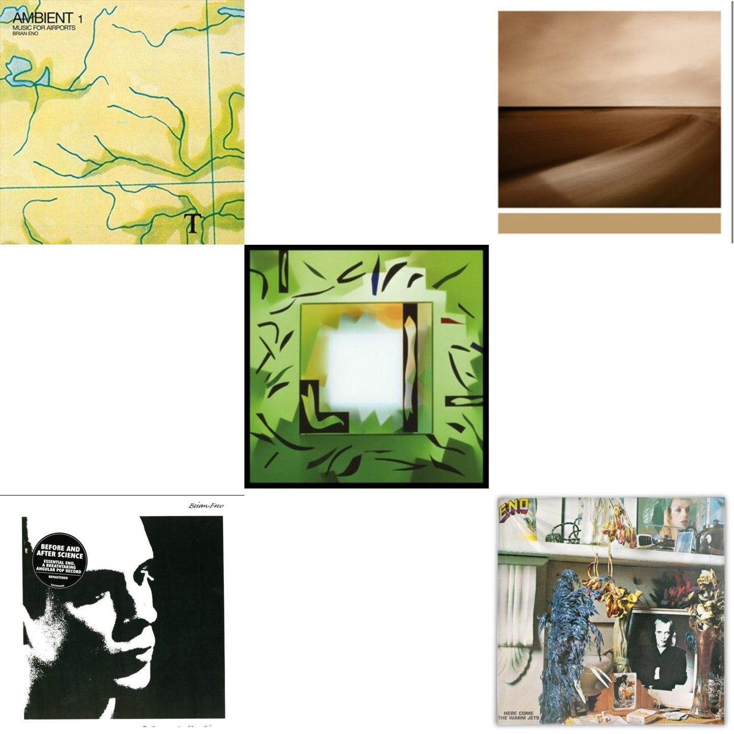 Brian Eno - Ambient 1: Music For Airports & Before And After Science (140G/2017 Master) & Shutov Assembly (2LP/Gatefold/Dl) & Small Craft On A Milk Sea (2LP/Dl Card) & Here Come The Warm Jets (140G/2017 Master)