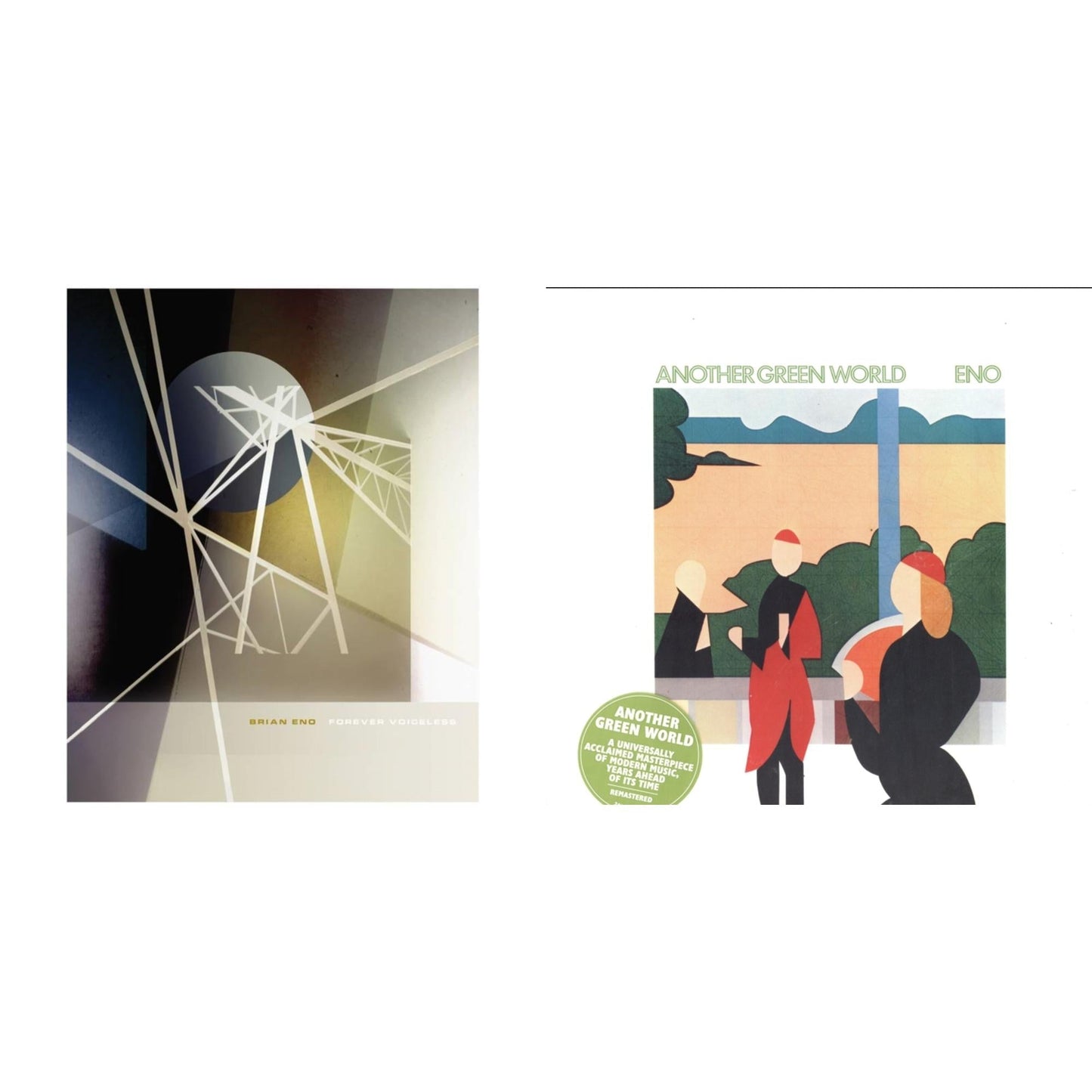 Brian Eno - Forever Voiceless (Crystal Clear LP Vinyl) & Another Green World (140G/2017 Master)