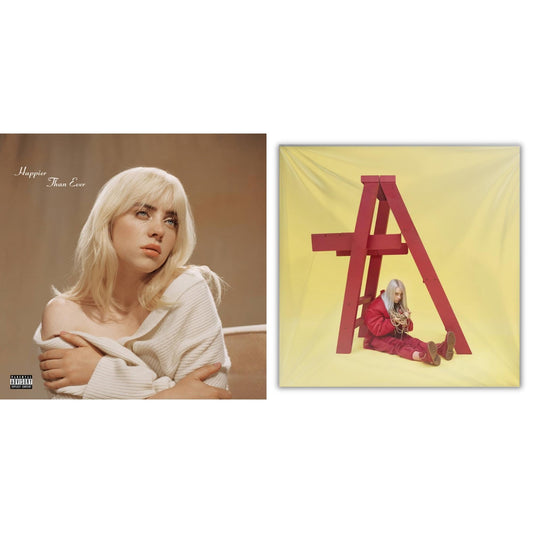Billie Eilish - Happier Than Ever (2LP/Recycled Vinyl/Rainbow Foil Jacket) (Rsd) & Billie Eilish - Dont Smile At Me (Black LP Vinyl)