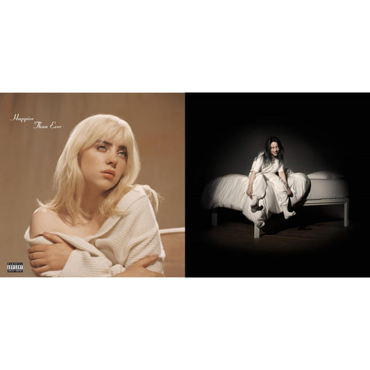 Billie Eilish - Happier Than Ever (X) (2LP) & When We All Fall Asleep, Where Do We Go? (Pale Yellow LP Vinyl)