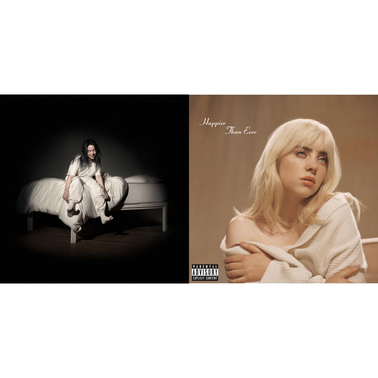 Billie Eilish - Happier Than Ever (X) & When We All Fall Asleep, Where Do We Go? - CD Bundle