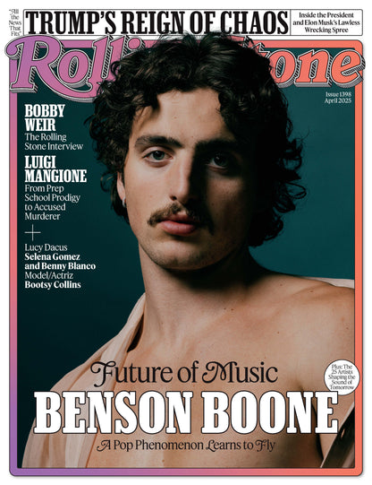 Rolling Stone - April 2025: Future Of Music, Rema, Megan Moroney, Benson Boone & Ivan Cornejo & Others Shaping Tomorrow's Sound, Bobby Weir Interview, Luigi Mangione, Trump's Reign Of Chaos & More!