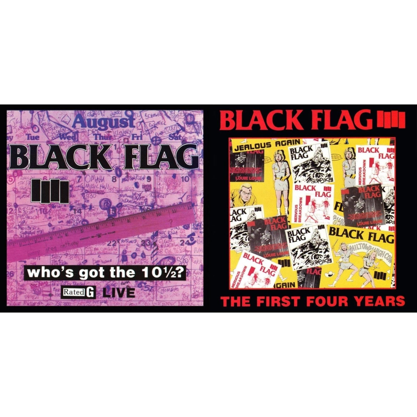 Black Flag - First Four Years & Who's Got The 10 1/2: Live - LP Vinyl Bundle