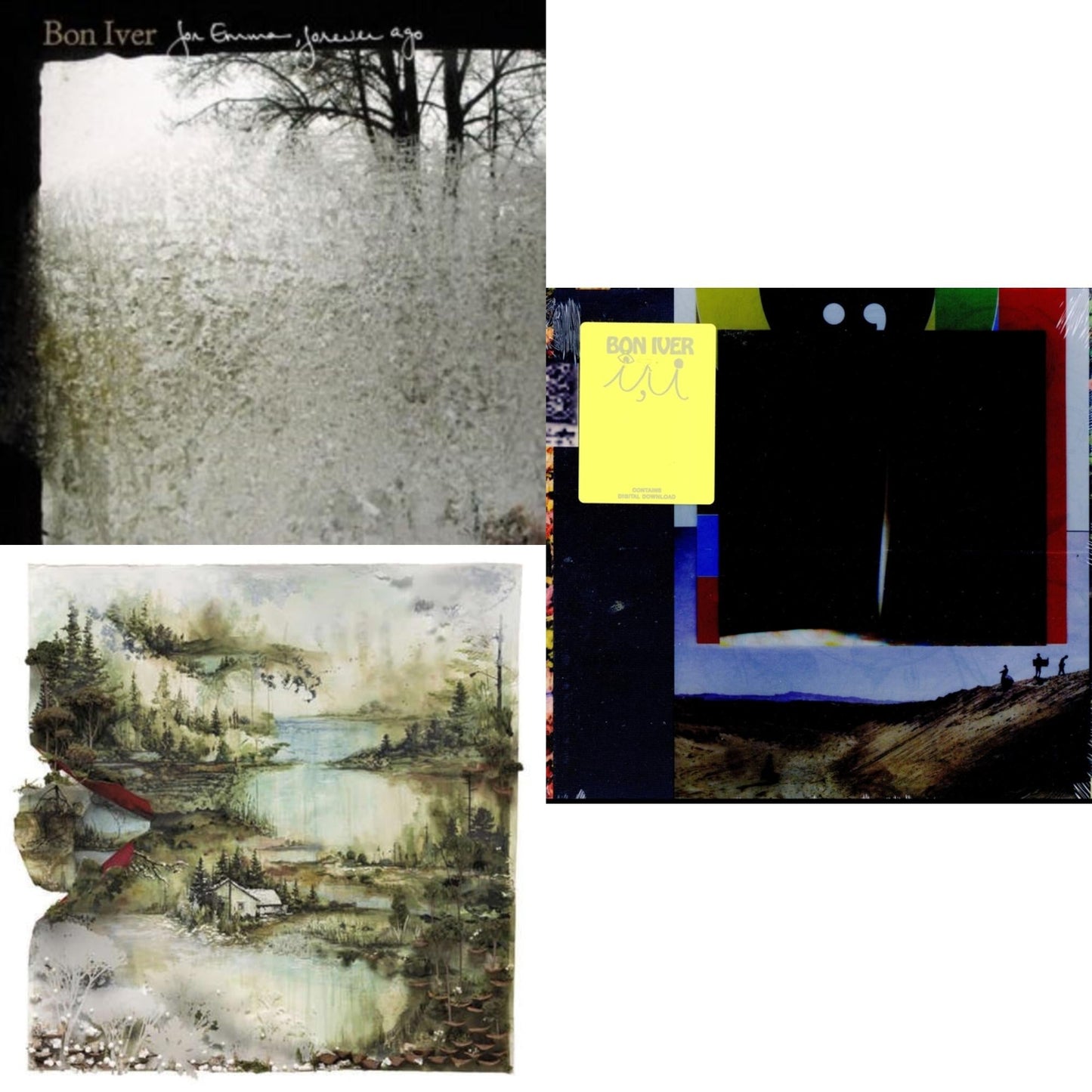 Bon Iver - For Emma Forever Ago & Bon Iver & I,I - LP Vinyl Bundle