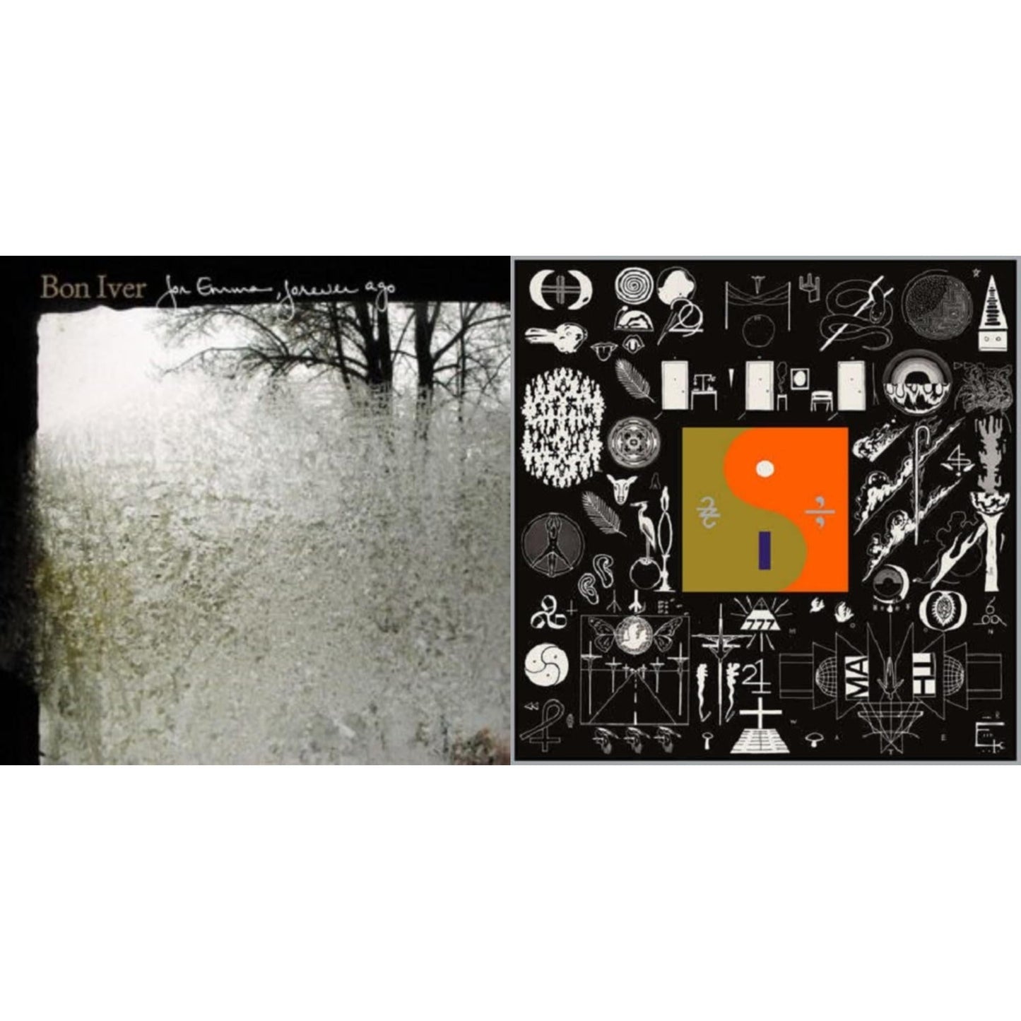 Bon Iver - For Emma Forever Ago & 22 A Million - LP Vinyl Bundle