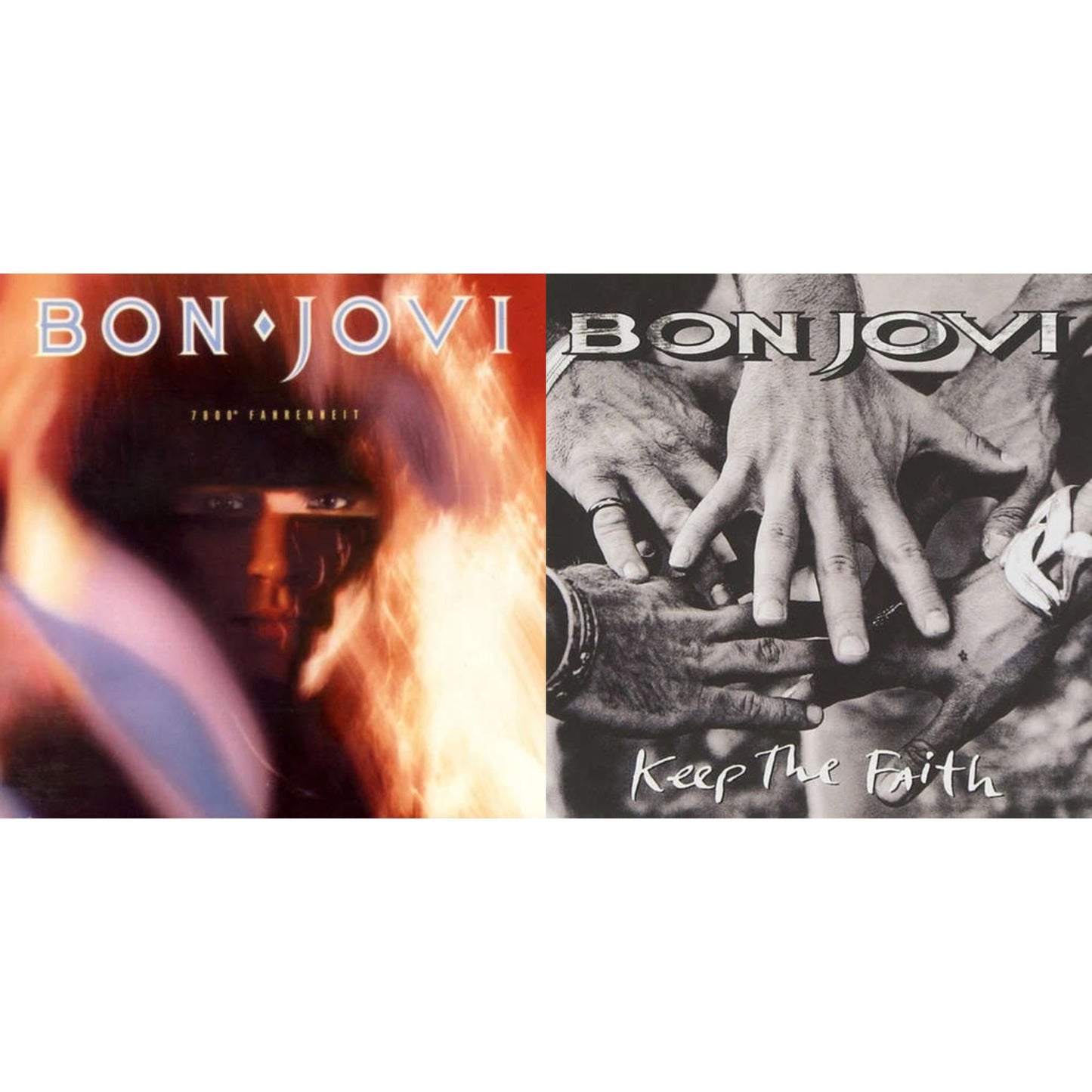 Bon Jovi - 7800º Fahrenheit (180G) & Keep The Faith (180G) - LP Vinyl Bundle