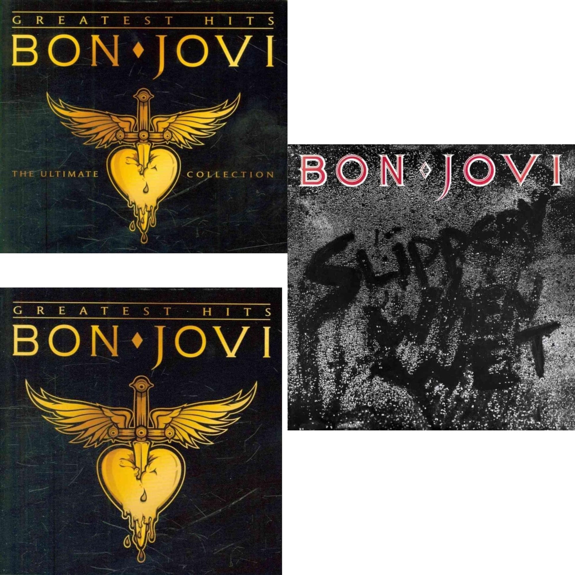 Bon Jovi - Bon Jovi Greatest Hits & Bon Jovi Greatest Hits & Slippery When Wet - CD Bundle