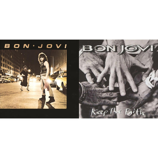 Bon Jovi - Bon Jovi (180G) & Keep The Faith (180G) - LP Vinyl Bundle