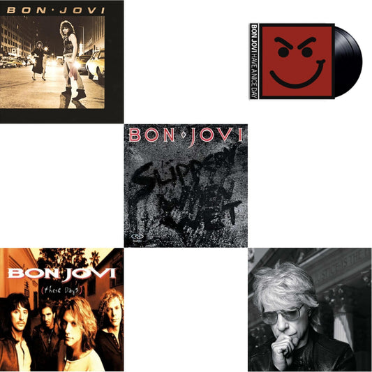 Bon Jovi - 2020 (2LP/Gold Vinyl) & Bon Jovi (180G) & Slippery When Wet (180G) & These Days (180G) & Have A Niceday (180G)