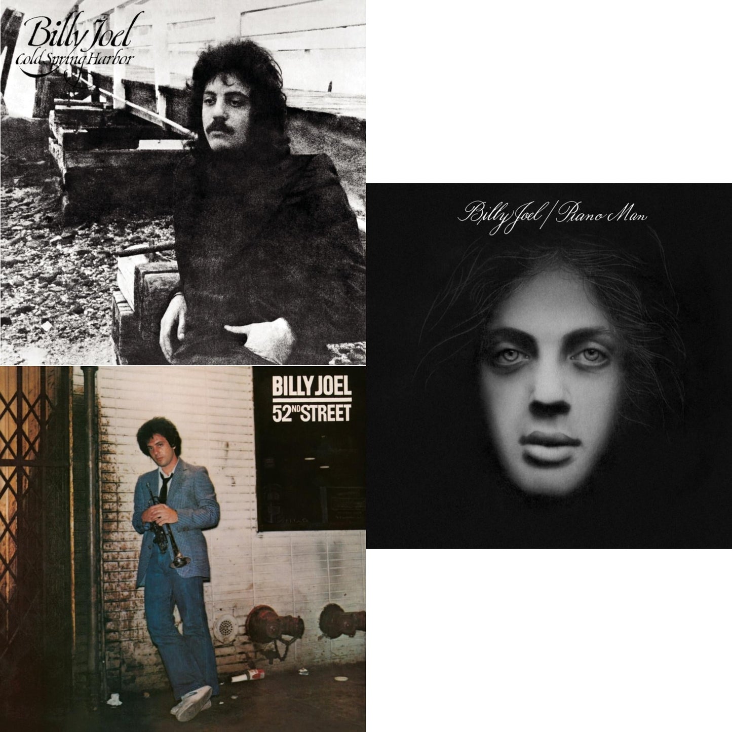 Billy Joel - Cold Spring Harbor & Piano Man & 52Nd Street - LP Vinyl Bundle