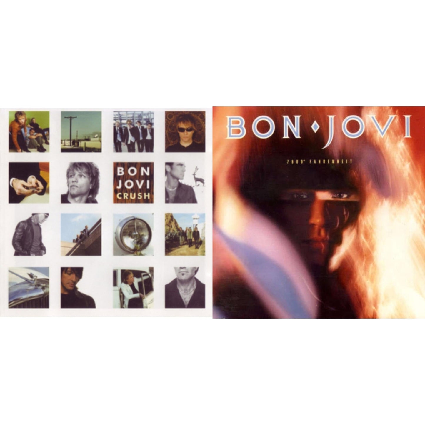 Bon Jovi - 7800º Fahrenheit (180G) & Crush (180G) - LP Vinyl Bundle