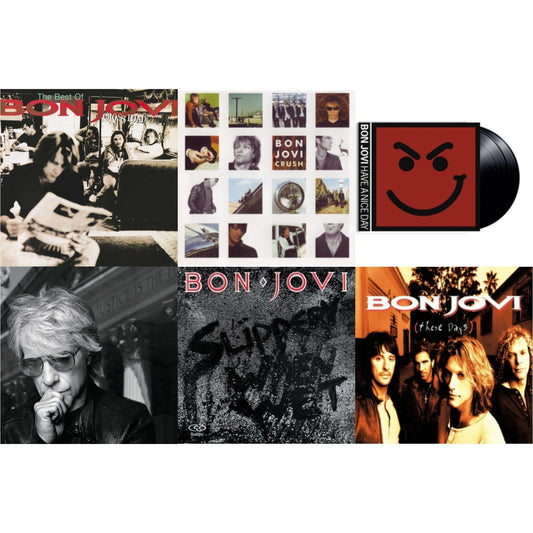 Bon Jovi - Cross Road (2LP) & 2020 (2LP/Gold Vinyl) & Slippery When Wet (180G) & These Days (180G) & Crush (180G) & Have A Niceday (180G)