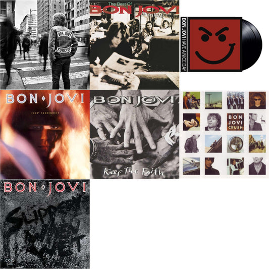 Bon Jovi - Forever & Cross Road (2LP) & 7800º Fahrenheit (180G) & Slippery When Wet (180G) & Keep The Faith (180G) & Crush (180G) & Have A Niceday (180G)