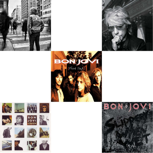Bon Jovi - Forever & 2020 (2LP/Gold Vinyl) & Slippery When Wet (180G) & These Days (180G) & Crush (180G)