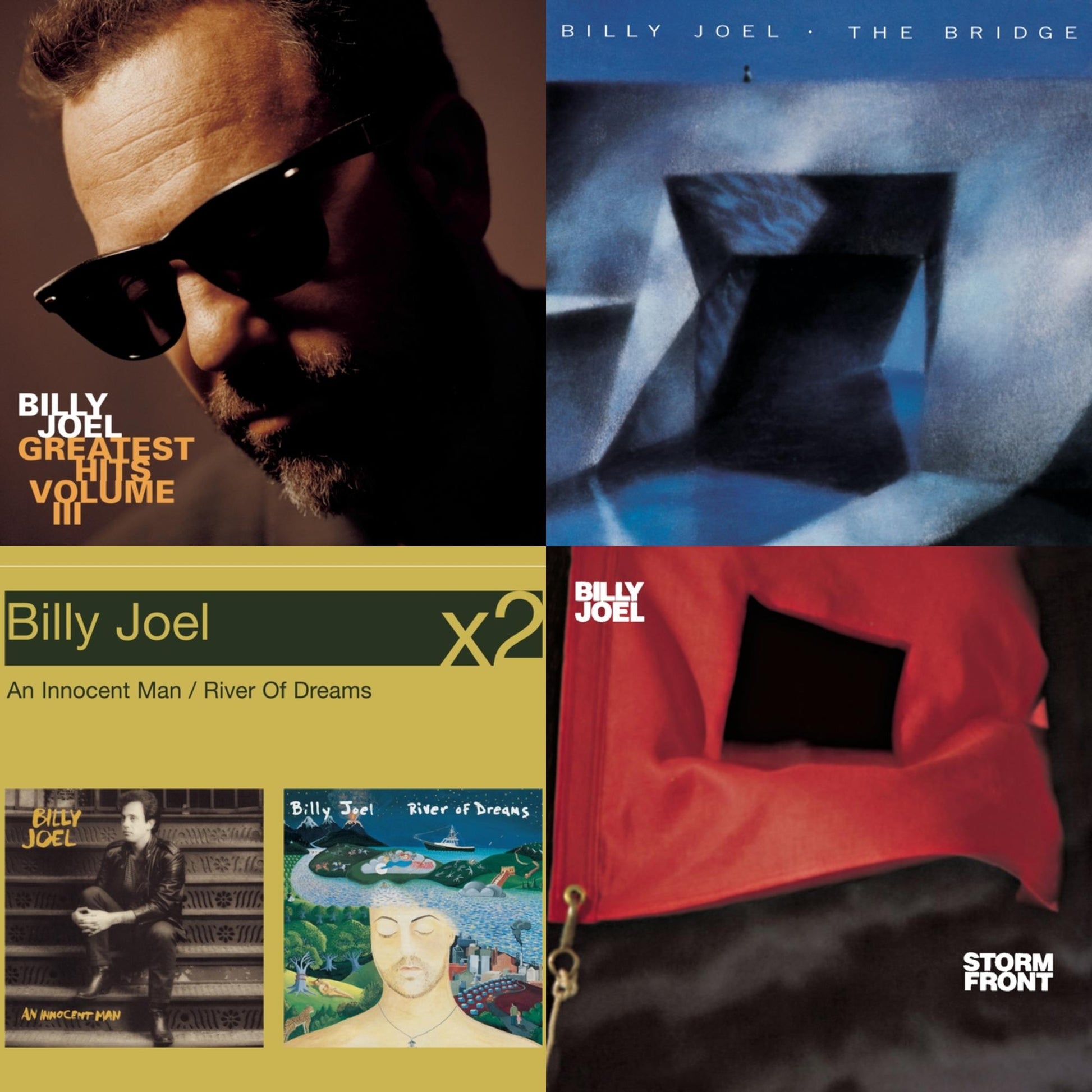 Billy Joel - Stormfront & Bridge & River Of Dreams & Greatest Hits Vol.3 - CD Bundle