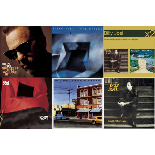 Billy Joel - Stormfront & Streetlife Serenade & Bridge & River Of Dreams & An Innocent Man & Greatest Hits Vol.3 - CD Bundle