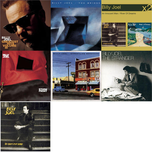 Billy Joel - Stormfront & Streetlife Serenade & Bridge & River Of Dreams & An Innocent Man & Stranger & Greatest Hits Vol.3 - CD Bundle