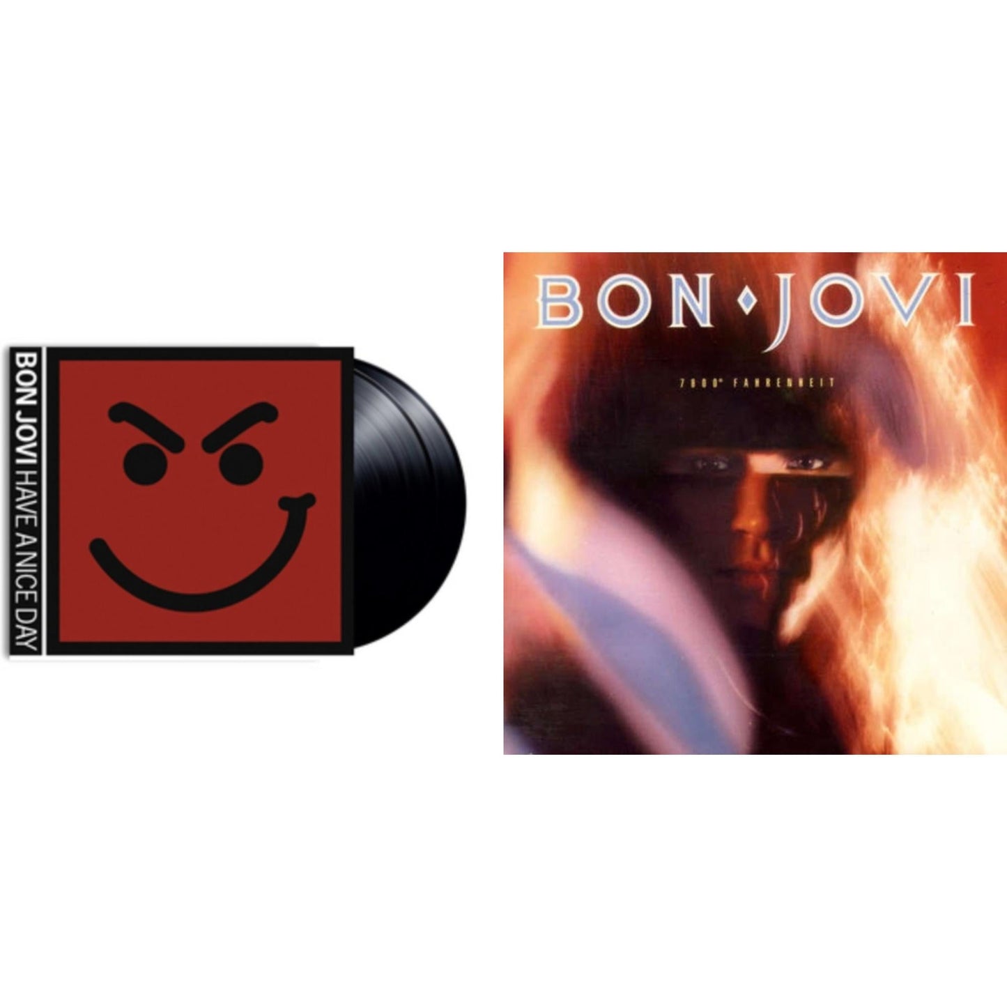 Bon Jovi - 7800º Fahrenheit (180G) & Have A Niceday (180G) - LP Vinyl Bundle