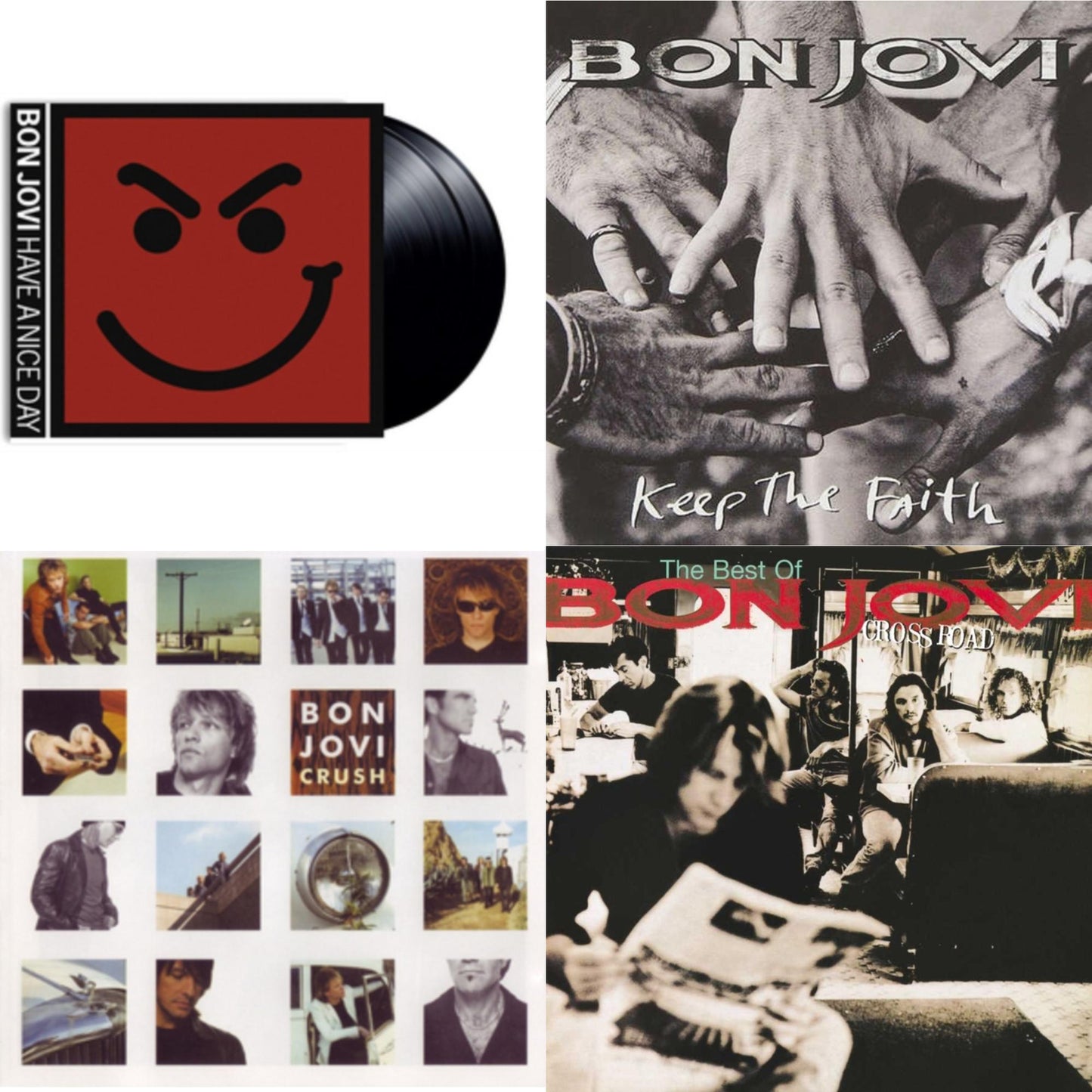 Bon Jovi - Cross Road (2LP) & Keep The Faith (180G) & Crush (180G) & Have A Niceday (180G)