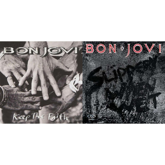 Bon Jovi - Slippery When Wet (180G) & Keep The Faith (180G) - LP Vinyl Bundle