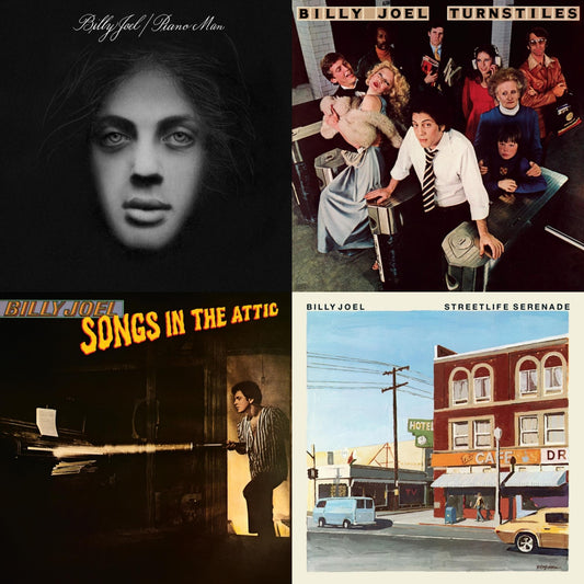 Billy Joel - Piano Man & Streetlife Serenade & Turnstiles & Songs In The Attic - LP Vinyl Bundle