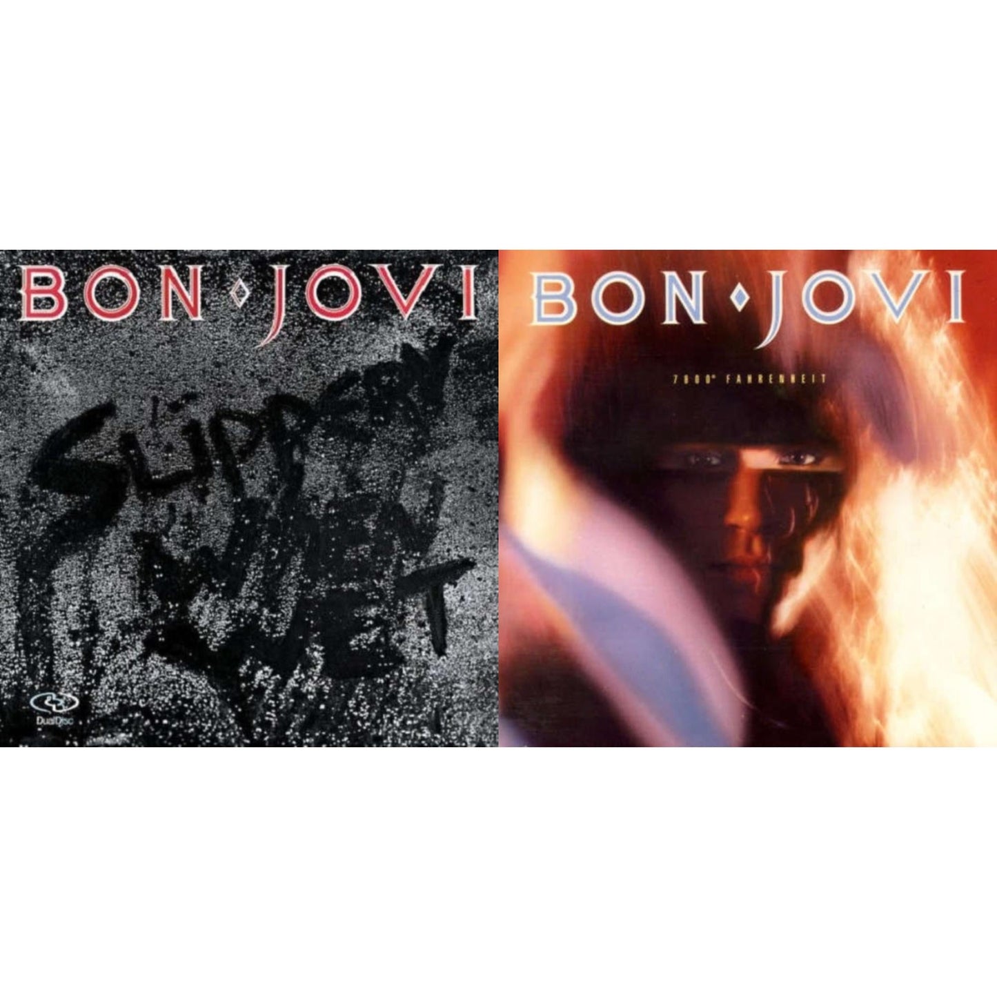 Bon Jovi - 7800º Fahrenheit (180G) & Slippery When Wet (180G) - LP Vinyl Bundle