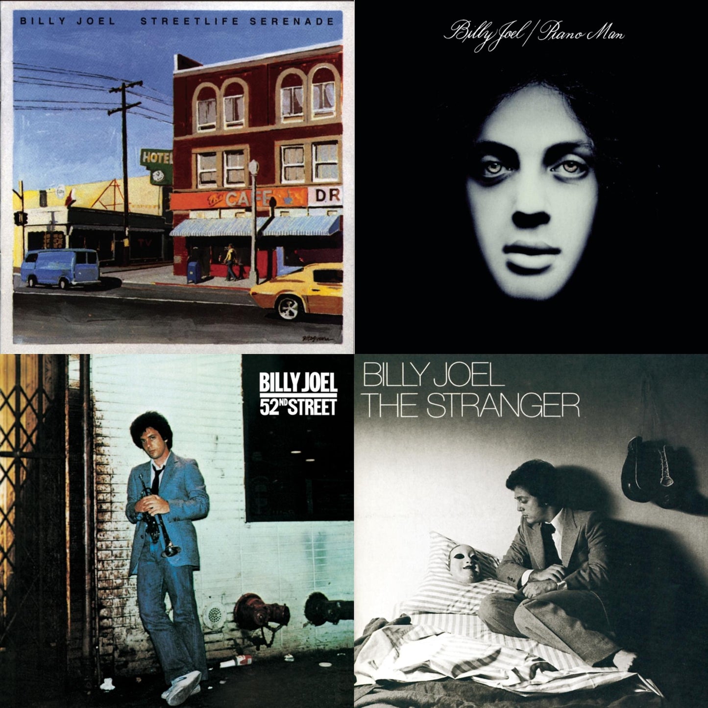 Billy Joel - Streetlife Serenade & 52Nd Street & Piano Man & Stranger - CD Bundle
