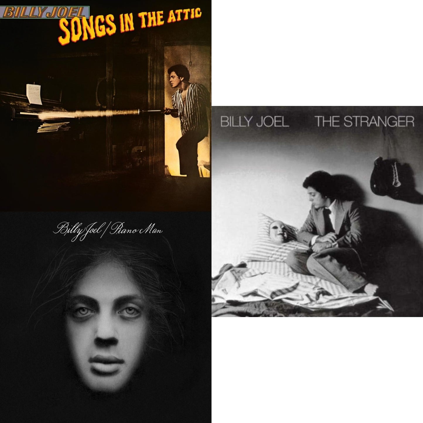 Billy Joel - Piano Man & Songs In The Attic & Stranger (180G) - LP Vinyl Bundle