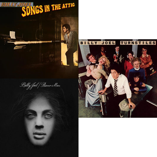 Billy Joel - Piano Man & Turnstiles & Songs In The Attic - LP Vinyl Bundle