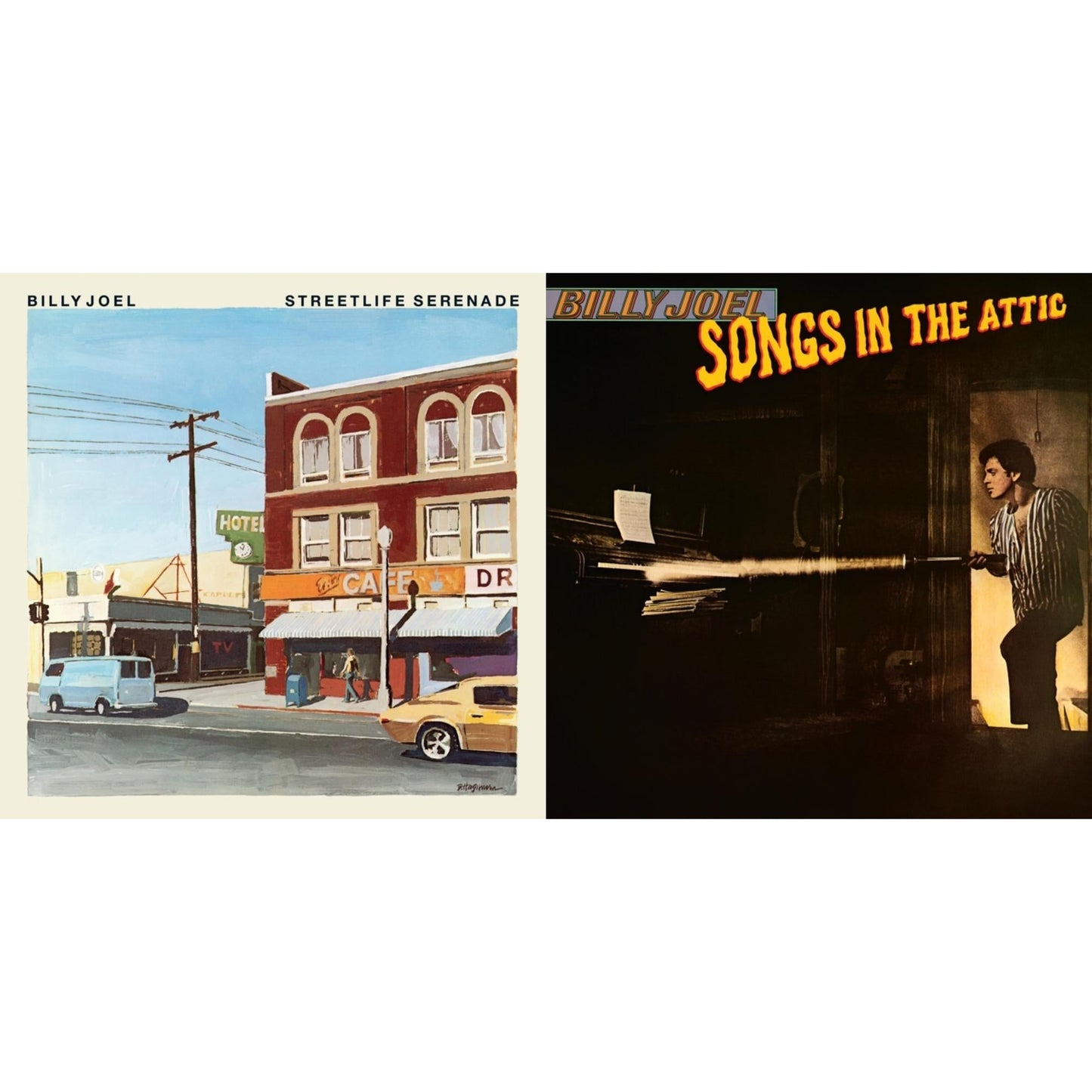 Billy Joel - Streetlife Serenade & Songs In The Attic - LP Vinyl Bundle