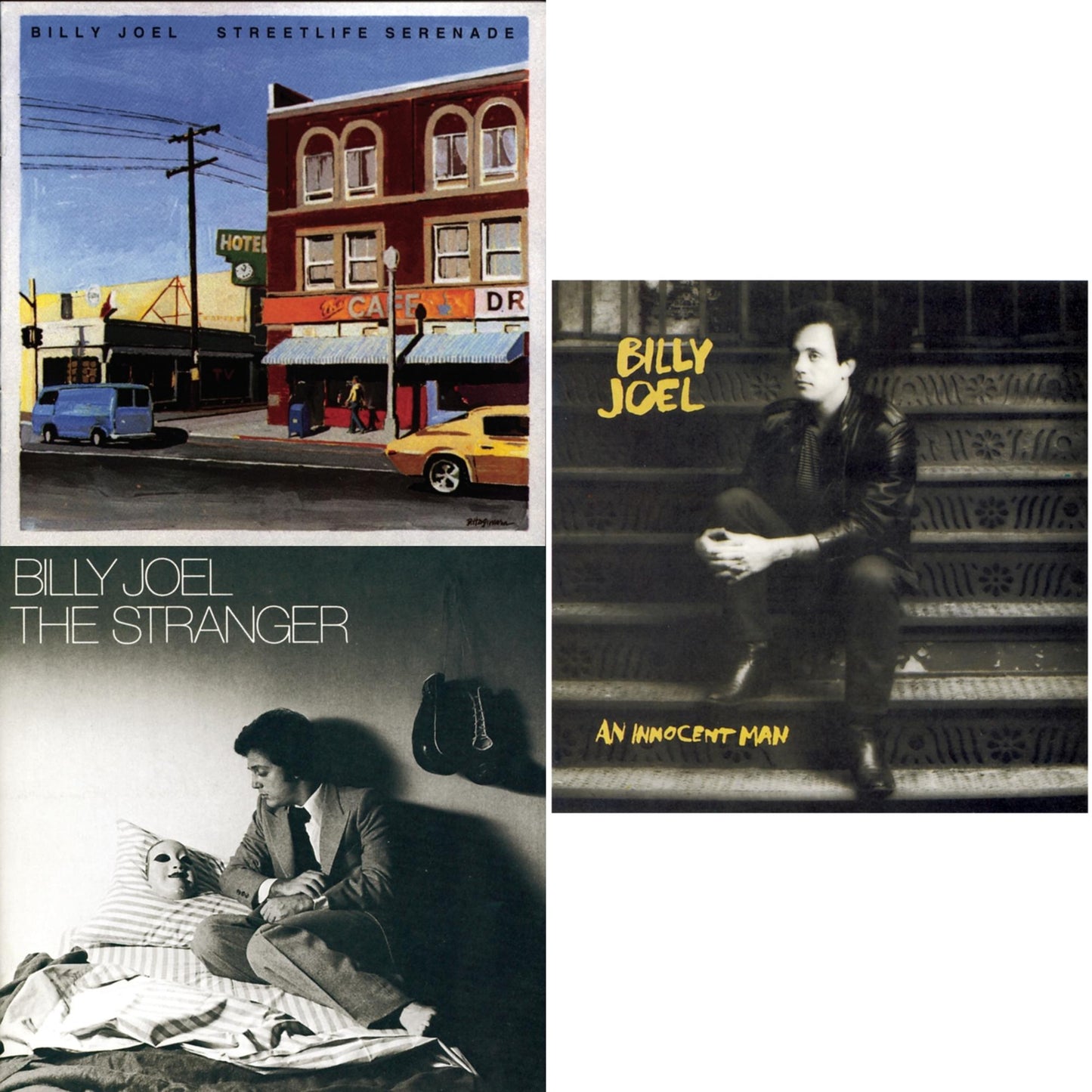 Billy Joel - Streetlife Serenade & An Innocent Man & Stranger - CD Bundle