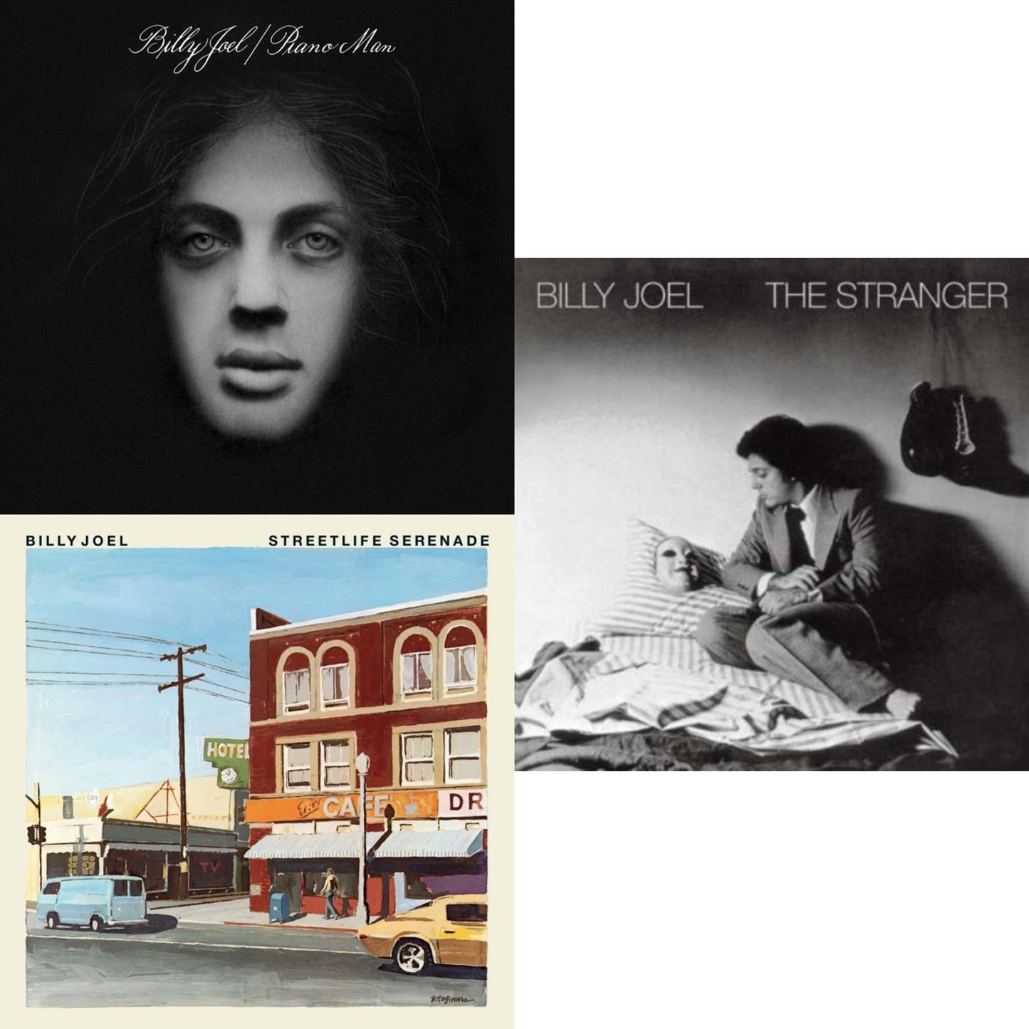 Billy Joel - Piano Man & Streetlife Serenade & Stranger (180G) - LP Vinyl Bundle