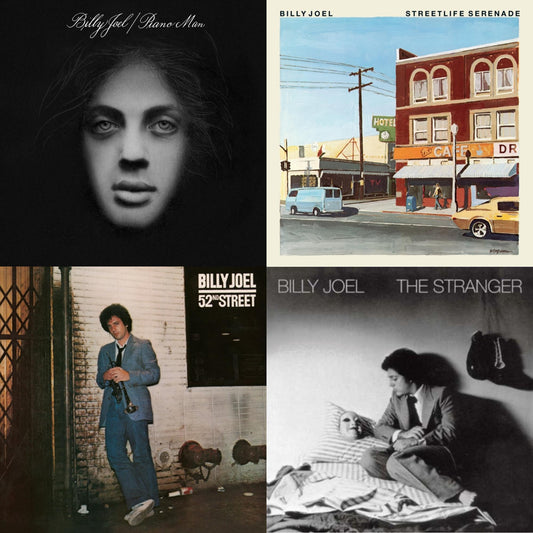 Billy Joel - Piano Man & Streetlife Serenade & 52Nd Street & Stranger (180G) - LP Vinyl Bundle