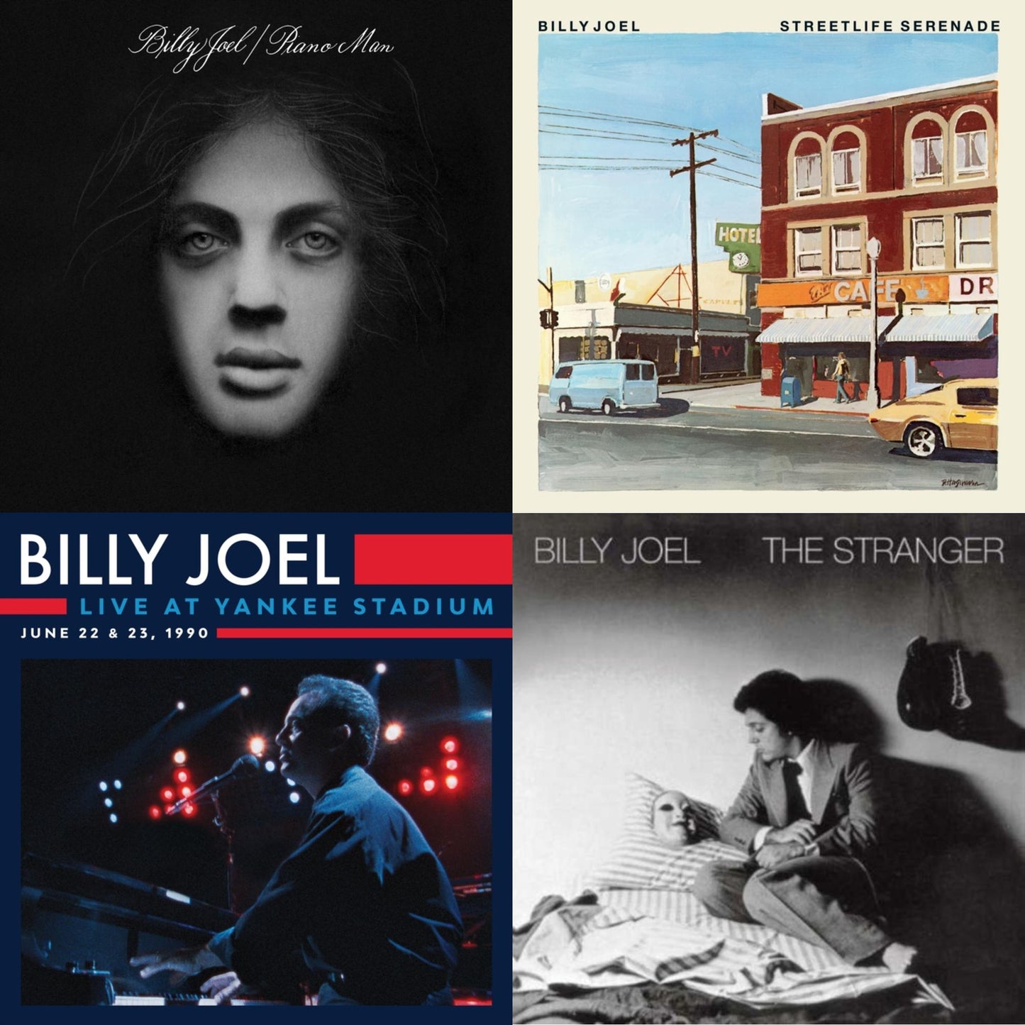 Billy Joel - Piano Man & Streetlife Serenade & Live At Yankee Stadium (3LP) & Stranger (180G)