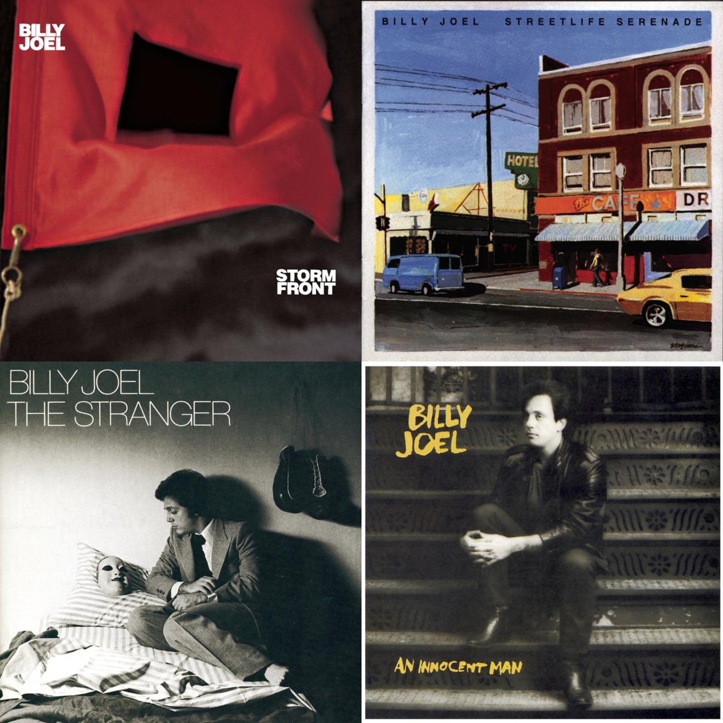 Billy Joel - Stormfront & Streetlife Serenade & An Innocent Man & Stranger - CD Bundle