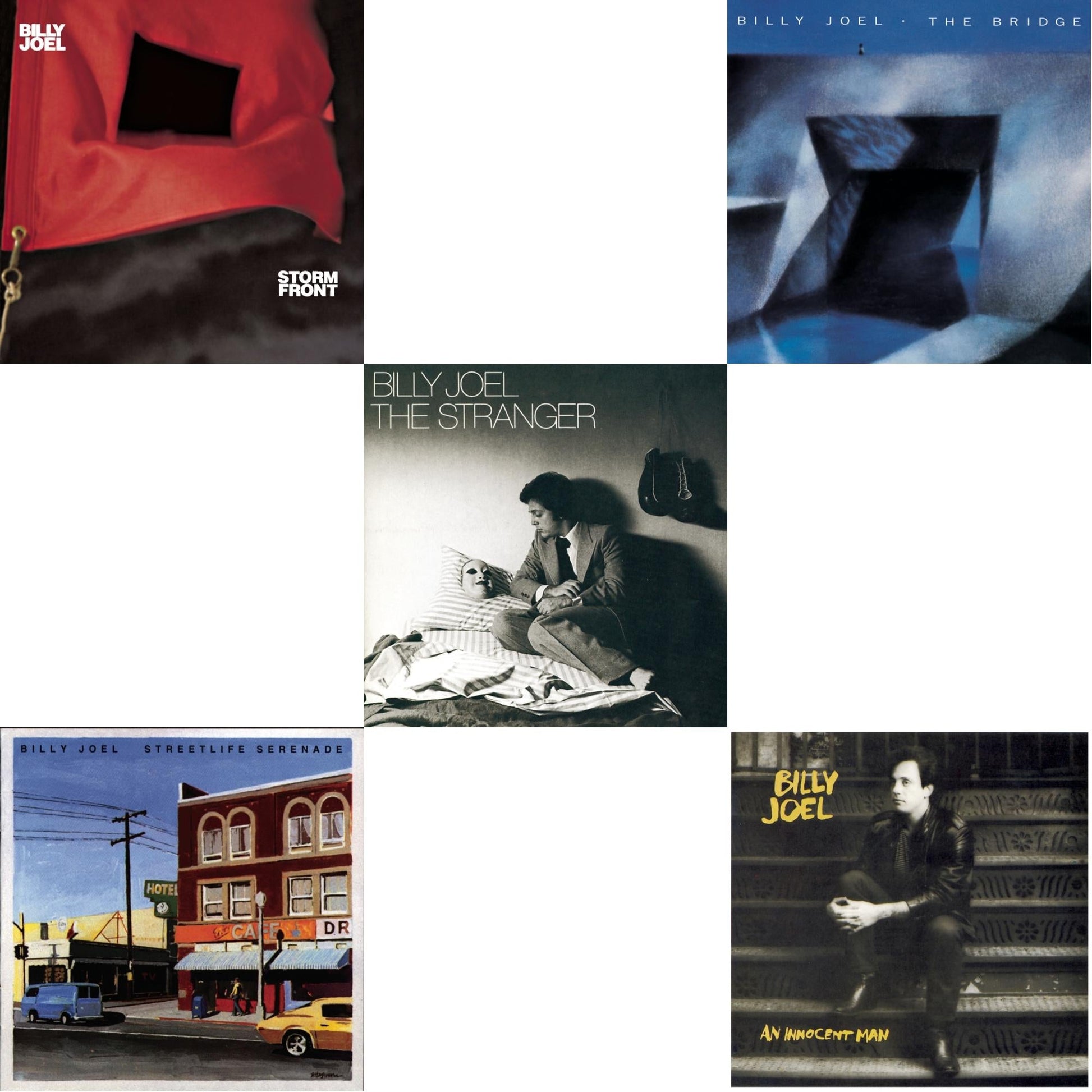 Billy Joel - Stormfront & Streetlife Serenade & Bridge & An Innocent Man & Stranger - CD Bundle