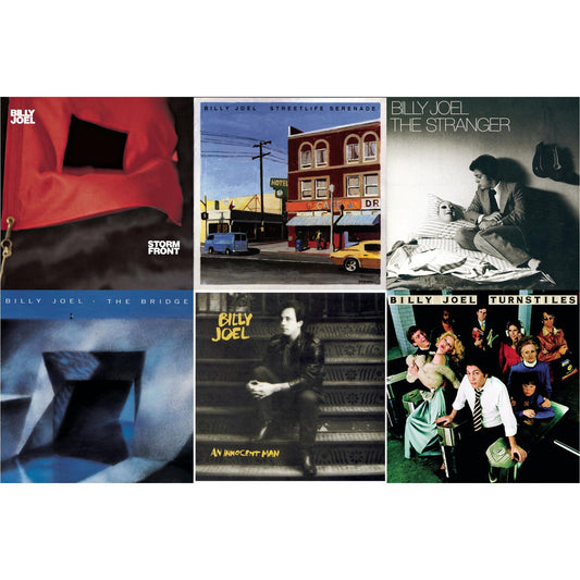 Billy Joel - Turnstiles & Stormfront & Streetlife Serenade & Bridge & An Innocent Man & Stranger - CD Bundle