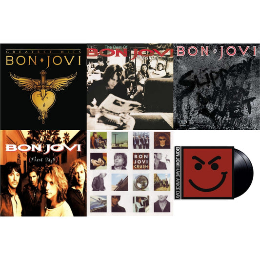 Bon Jovi - Greatest Hits (2LP) & Cross Road (2LP) & Slippery When Wet (180G) & These Days (180G) & Crush (180G) & Have A Niceday (180G)