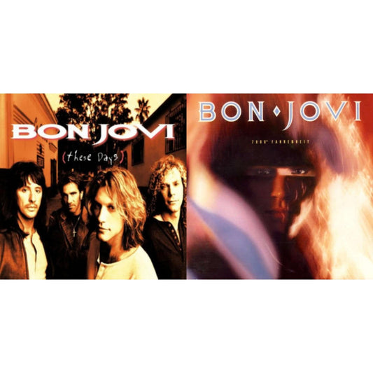 Bon Jovi - These Days (180G) & 7800º Fahrenheit (180G) - LP Vinyl Bundle